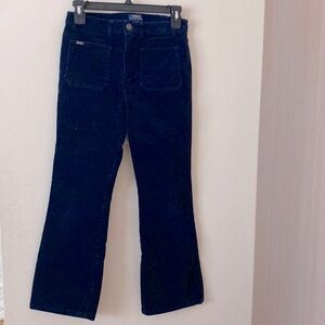 Polo Flare Stretch Corduroy, Navy Girls 14